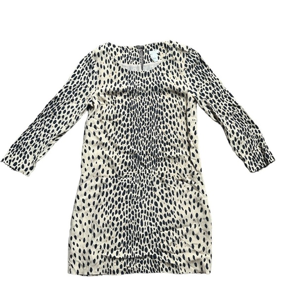 JCrew Leopard Print Long Sleeve Dress size 4. - Picture 3 of 10